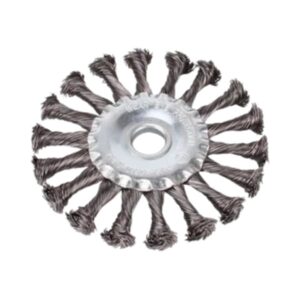 Escova de Aço Inox Circular Trançado 100 x 12 mm (4.1/2″)